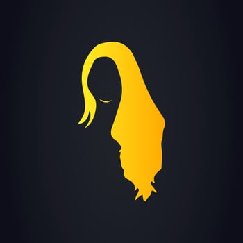 Women hairstyle beautiful haircut elegant vector art illustration beauty