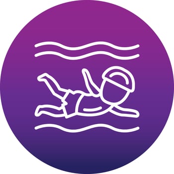 Swimmer Vector Icon