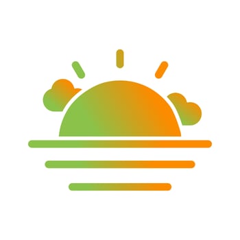 Sunset Vector Icon