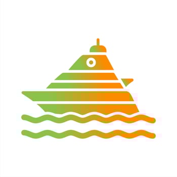 Yacht Vector Icon