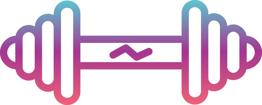 Barbell Vector Icon