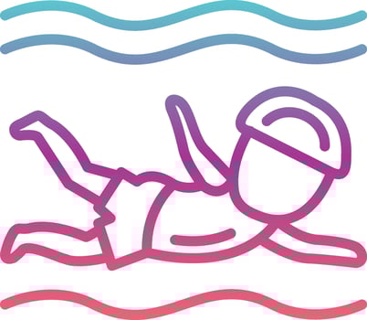 Swimmer Vector Icon