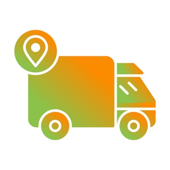 Shipping Van Vector Icon