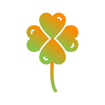 Clover Glyph Gradient Icon vector