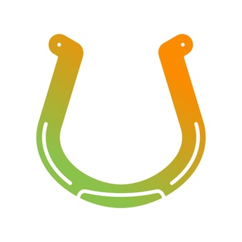Horseshoe Glyph Gradient Icon vector