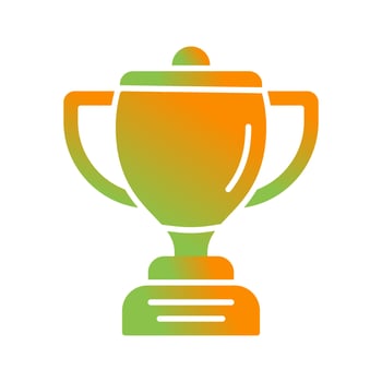 Winning Glyph Gradient Icon vector