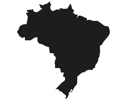 Brazil map PNG on transparent background