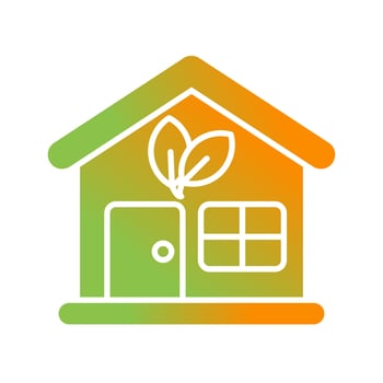 Eco House Vector Icon