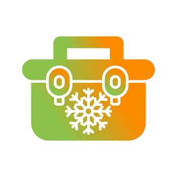 Portable Fridge Vector Icon