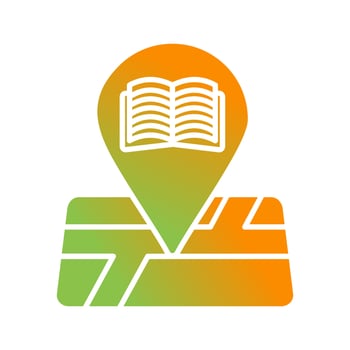 Library Location Vector Icon