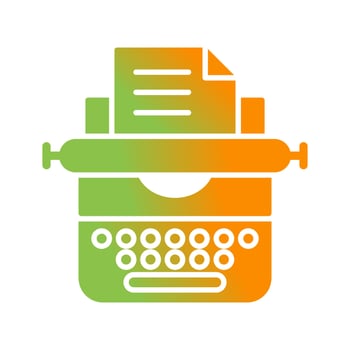 Typewriter Vector Icon