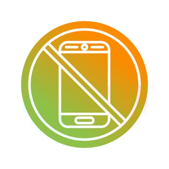 No Phone Vector Icon