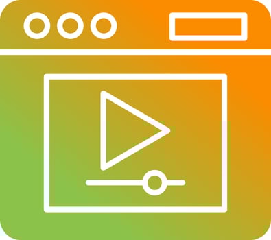 Video Player Vector Icon