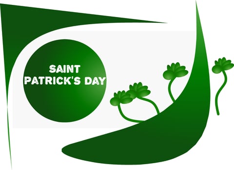 saint patrick's day green background. vector