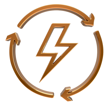 lightning thunderbolt electricity icon png  on transparent background