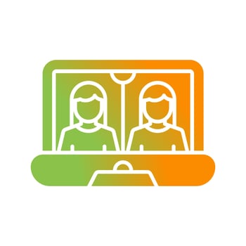 Online Meeting Vector Icon