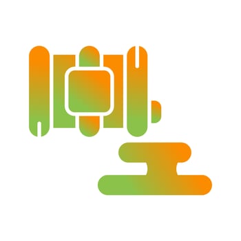 Spill Glyph Gradient Icon vector
