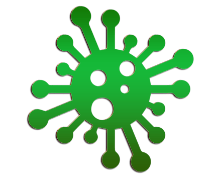 virus Illustration on transparent background PNG