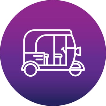 Rickshaw Vector Icon