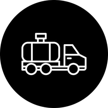 Water Tanker Vector Icon