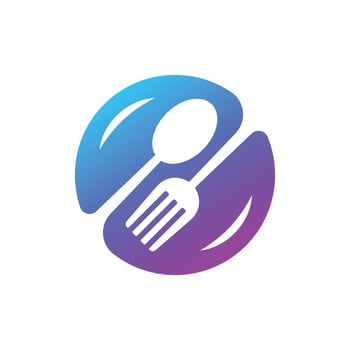 Food logo icon design template vector