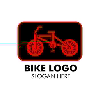 bike shop logo in flat design illustration vector