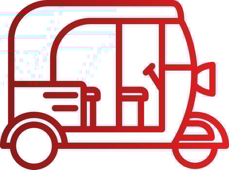 Rickshaw Vector Icon