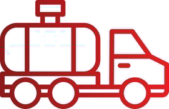 Water Tanker Vector Icon