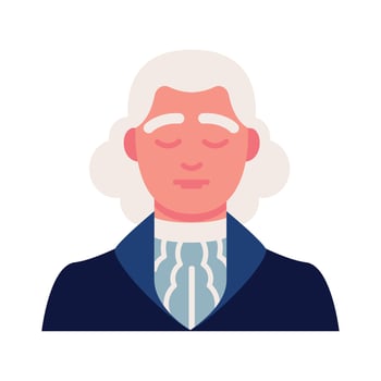 George Washington President vector