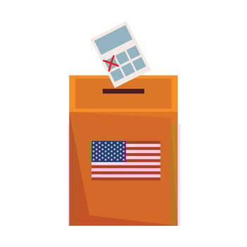 US vote ballot vector