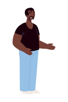 afro american man vector