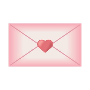 love letter valentines day vector