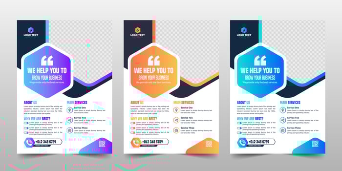 Creative Corporate Business Flyer Brochure Template Design vector