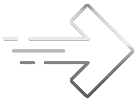 Right Arrow Curved PNG icon isolated on transparent background
