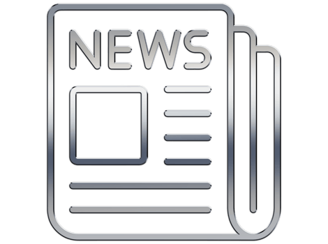 newspaper magazine headline single isolated icon on transparent background png