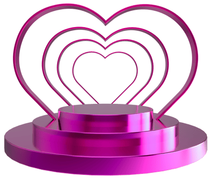 Empty podium or pedestal display on PNG Transparent background