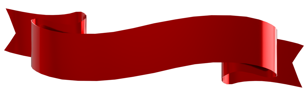 3D Realistic, shiny ribbon on transparent background png