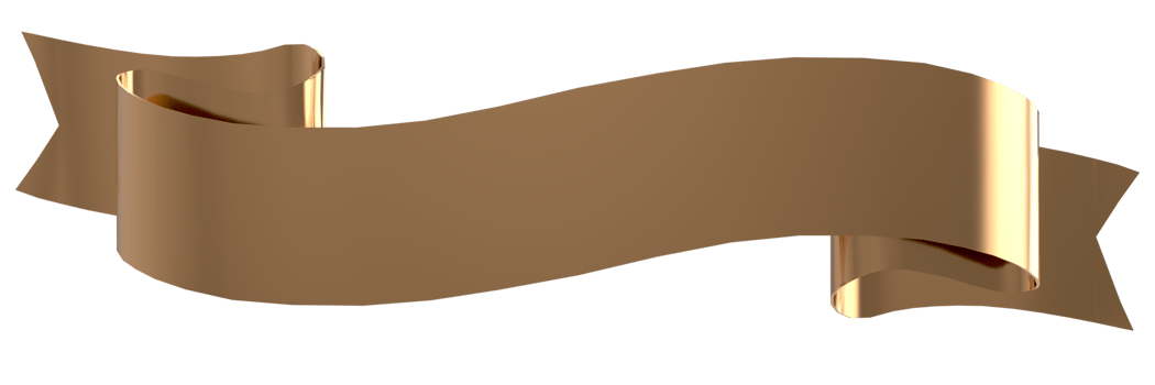 3D Realistic, shiny ribbon on transparent background png