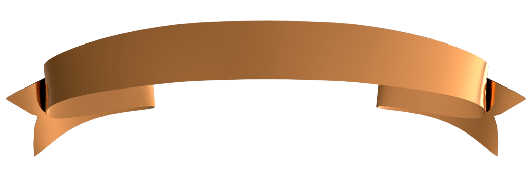 3D Realistic, shiny ribbon on transparent background png