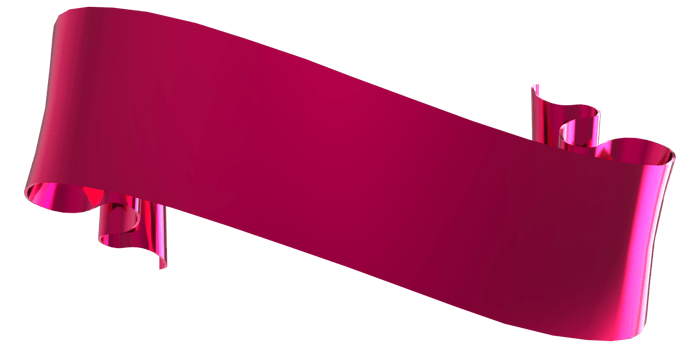 3D Realistic, shiny ribbon on transparent background png