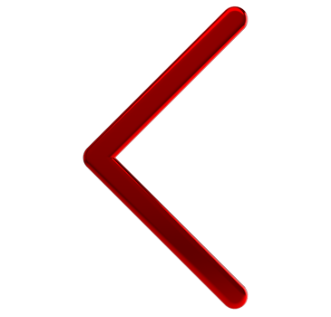 3D Left arrow icon png on Transparent Background