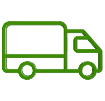 3D Delivery truck icon png on Transparent Background