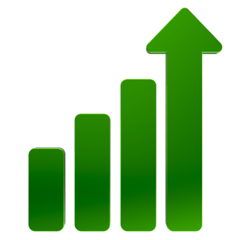 3D Profits PNG icon isolated on transparent background
