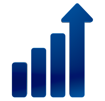 3D Profits PNG icon isolated on transparent background