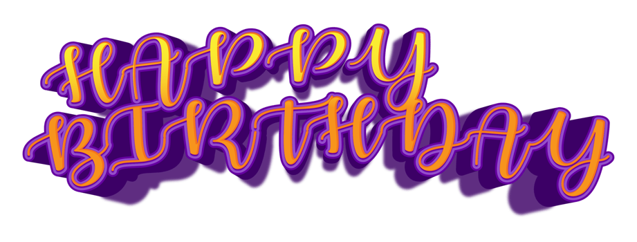birthday wishes happy celebrations glitter purple golden colorful joy event eve png