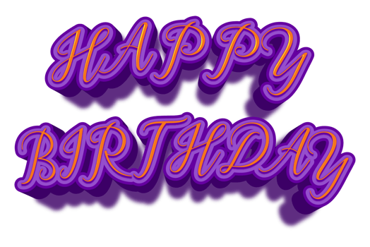 birthday wishes happy celebrations glitter purple golden colorful joy event eve png