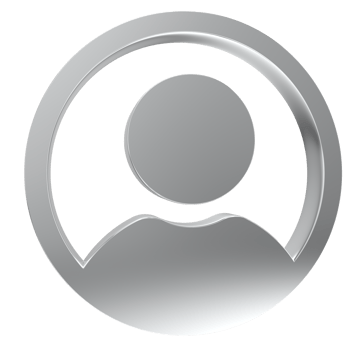 3D User icon on transparent background png