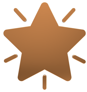 3d star Golden 3d elements isolated on transparent png background