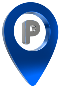 3D Parking icon on transparent Background PNG