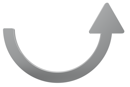 3D arrow icon on Transparent PNG background
